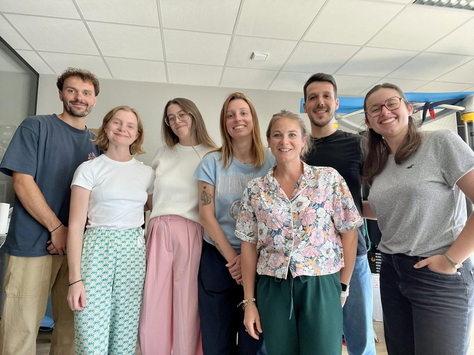 Photo de groupe de l’équipe du cabinet Kiné Gare Paul Pouchain